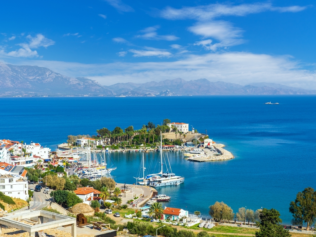 Datça is from air. One of the most popular disctricts in Turkey for expats.