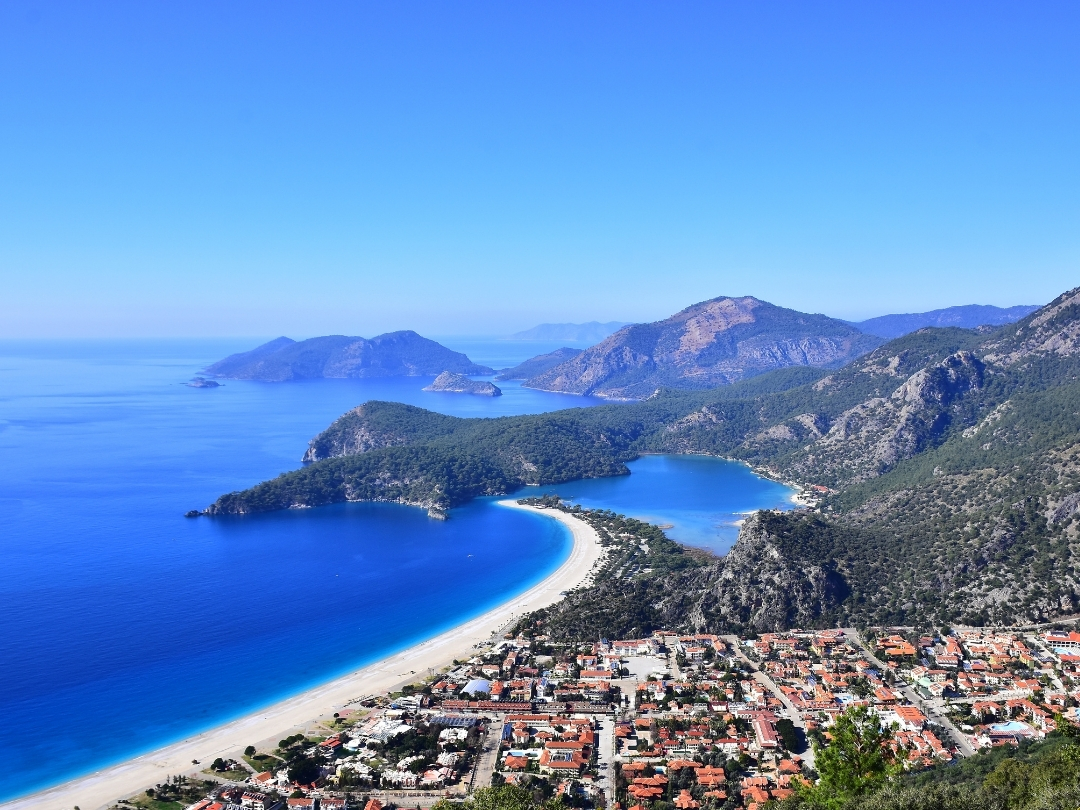 Fethiye is from air. One of the most popular disctricts in Turkey for expats.