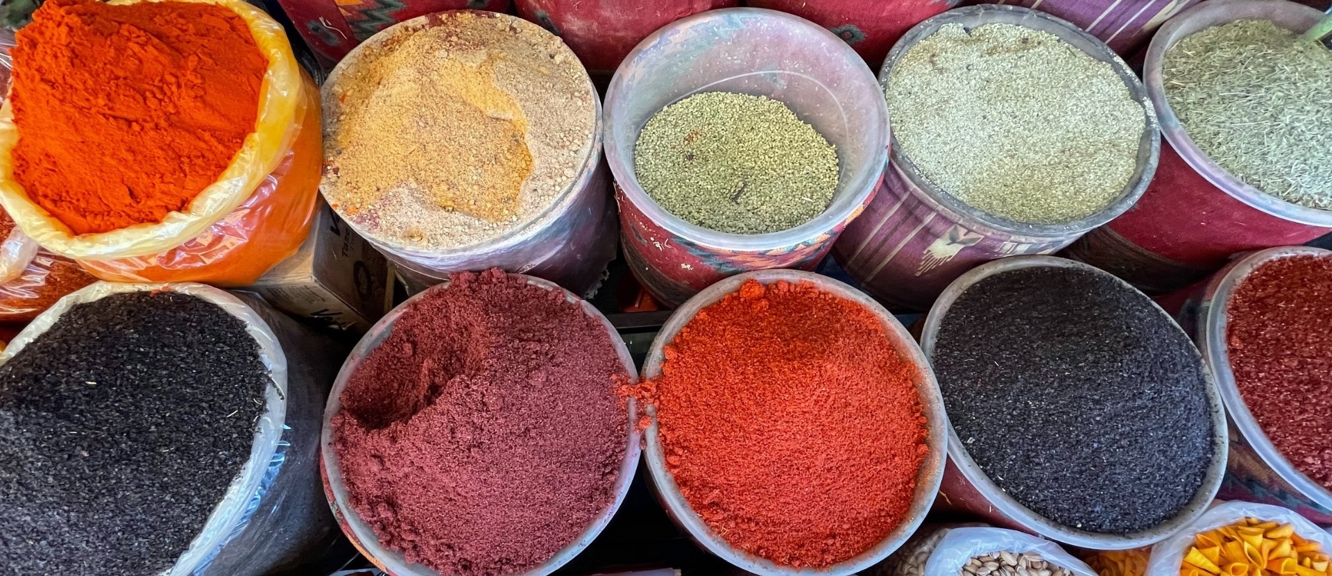 Turkish spices sumac and isot pepper