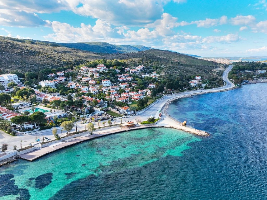 Urla is from air. One of the most popular disctricts in Turkey for expats.